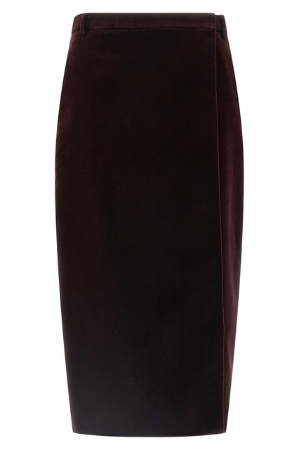 Gonna velluto - Bordeaux (36 FR)