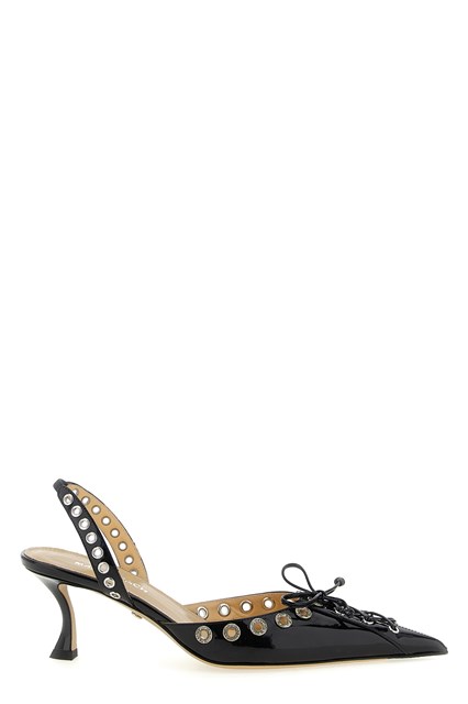 Slingback 'Crystalized Corset' - Nero (36)