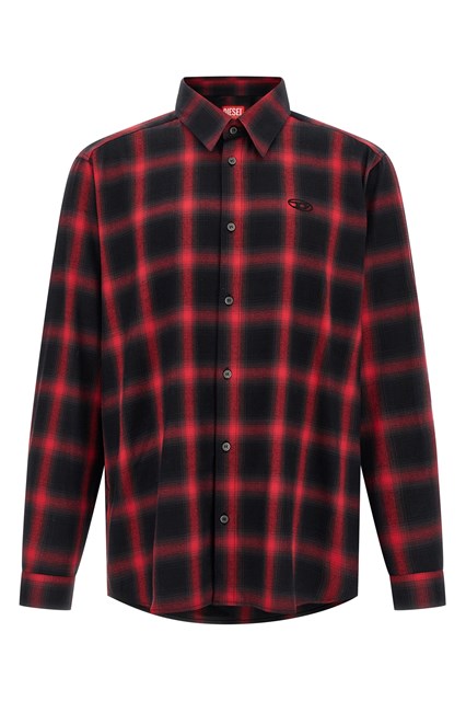 Camicia 'S-SIMPLY-CHECK-HGBT' - Nero (48 IT)