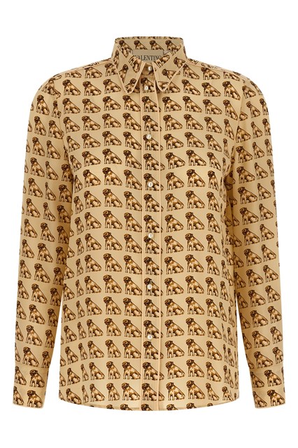 Camicia Valentino Garavani stampa Petit Charles - Beige (40 IT)