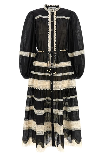 Abito 'Rhiannon Lace Billow' - Bianco/Nero (1)