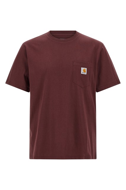 T-Shirt 'Pocket' - Bordeaux