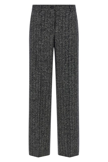 Pantalone lana rigata - Bianco/Nero (38 IT)