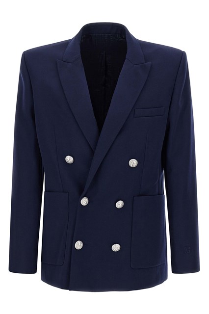 Blazer grain de poudre - Blu (48 IT)