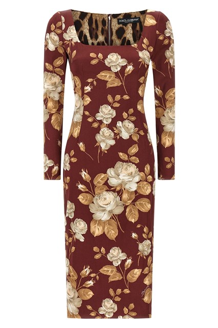 Abito stampa rose - Multicolor (38 IT)