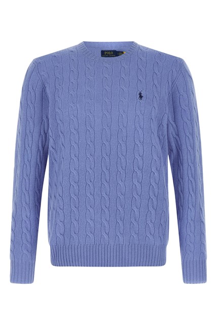 Maglione trecce - Azzurro (XL)