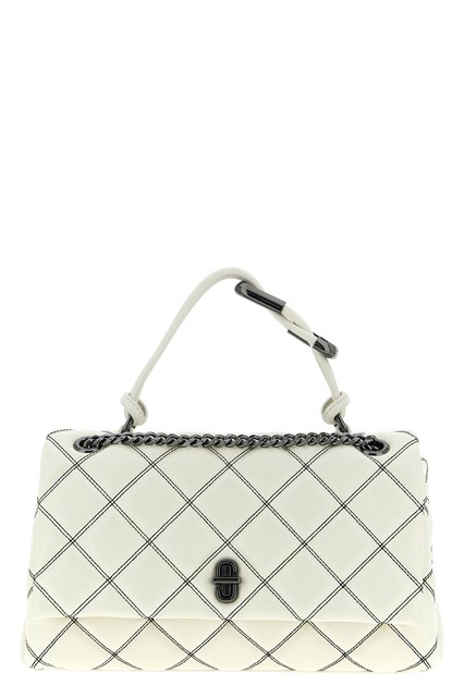 Borsa a spalla 'The Bi-Color Quilted Dual' media - Bianco/Nero