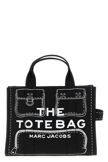 Borsa a mano 'The TrompeL'Oeil Cargo CanvasMedium' - Nero