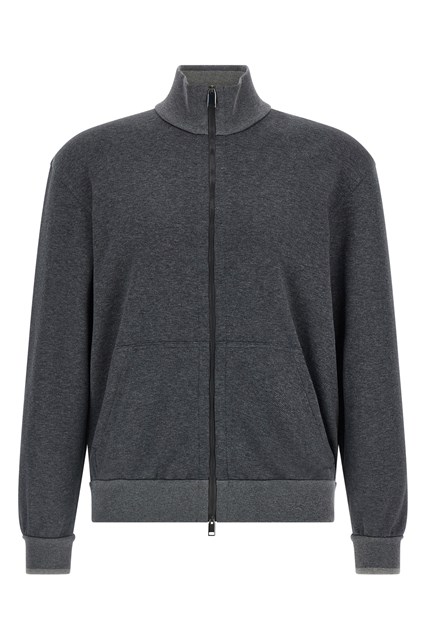 Piqué cotton sweatshirt