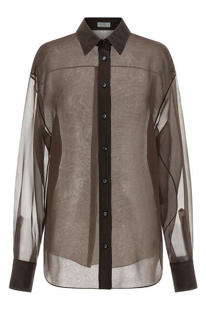 Camicia organza - Marrone (L)