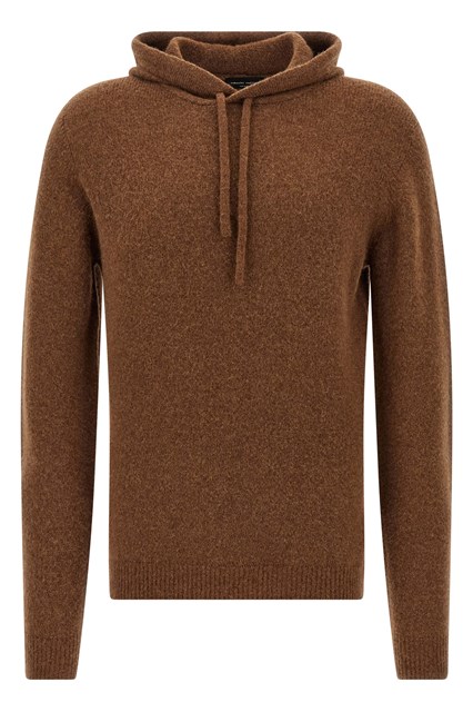 Maglia con cappuccio - Marrone (50 IT)