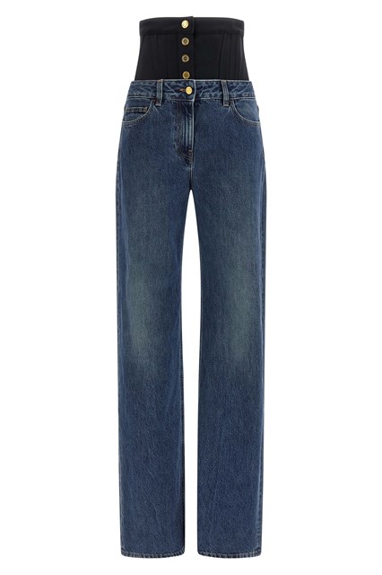 Jeans inserto bustier - Blu (26)