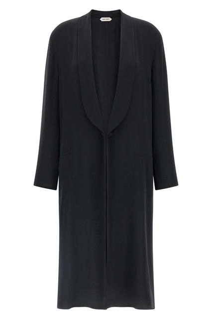 Cappotto georgette seta - Nero (40 IT)