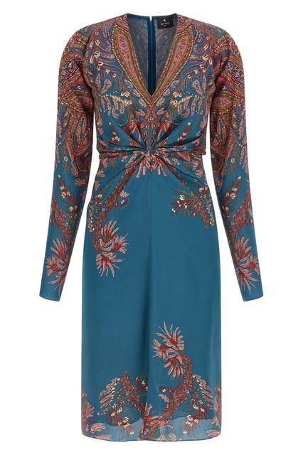 Abito stampa floreale - Blu (42 IT)