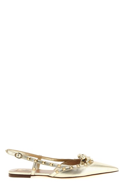 Slingback Valentino Garavani 'Rockstud' - Oro (37)