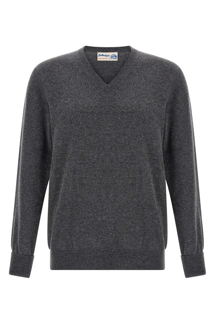 Maglione scollo a V - Grigio (48 IT)