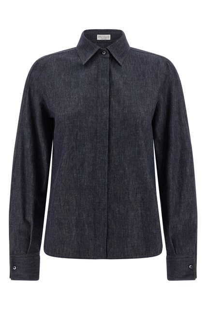 Camicia denim Monile - Blu (S)