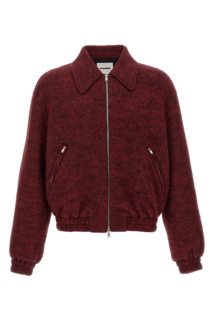 Bomber lana mélange - Bordeaux (48 IT)