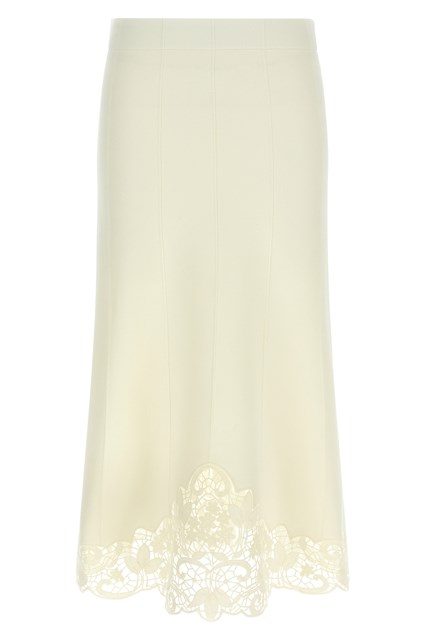 Gonna inserto organza - Bianco (XS)