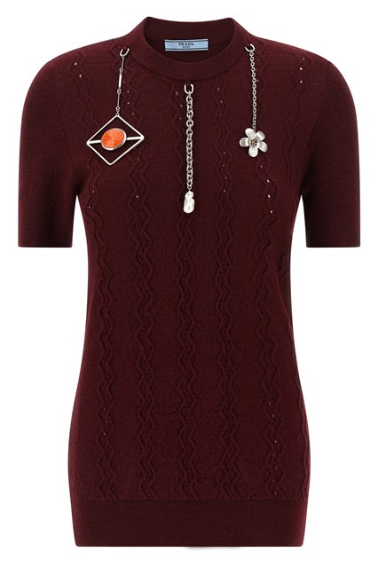 Maglia charms - Bordeaux (42 IT)