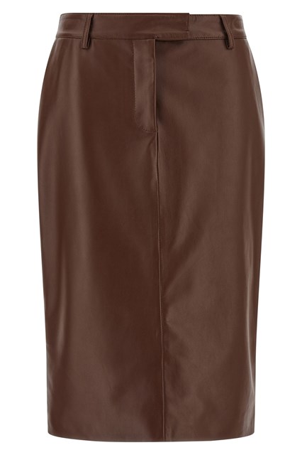 Gonna pelle - Marrone (38 IT)