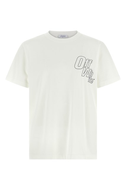 T-shirt 'Outline Arrow Slim' - Bianco