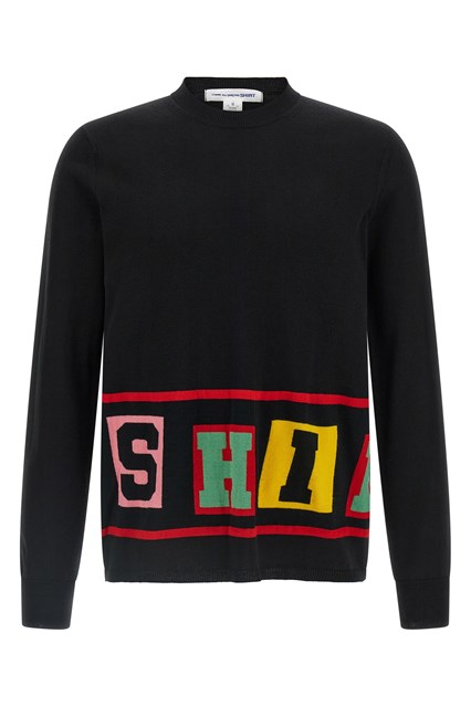 Maglia intarsio - Nero