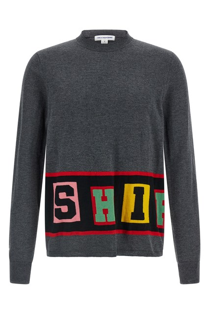 Maglia intarsio - Grigio