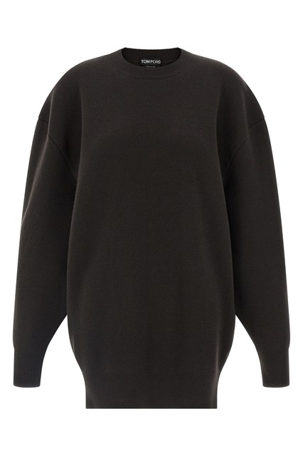 Abito 'Sculptural Double Face' - Marrone (XS)