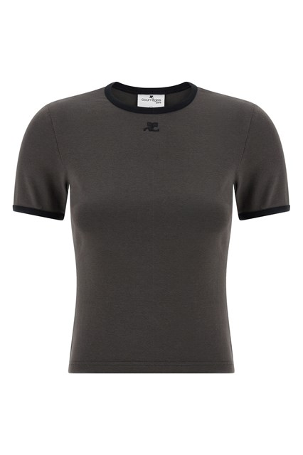 T-shirt 'Signature Contrast' - Grigio (XS)