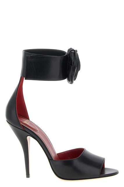 Sandalo Valentino Garavani 'Drip Rose' - Nero (36)