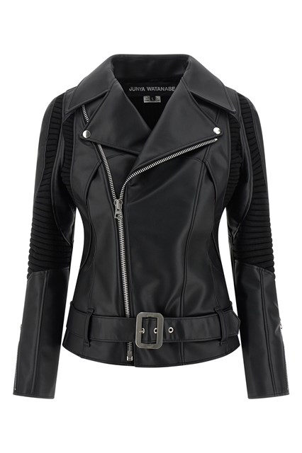 Giacca inserti maglia - Nero