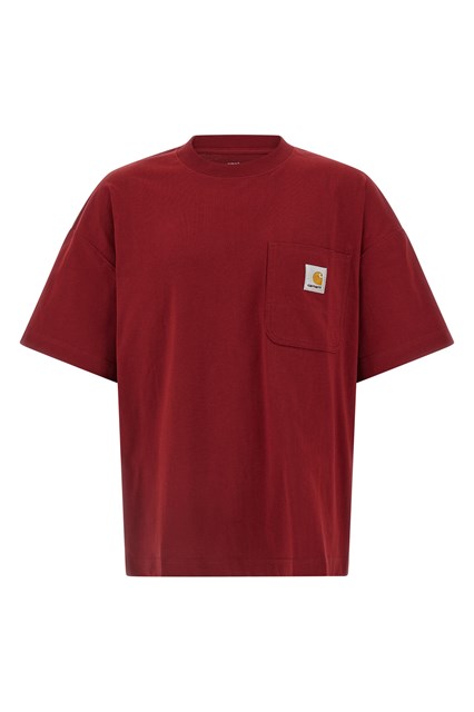 T-shirt 'Work Pocket' - Rosso