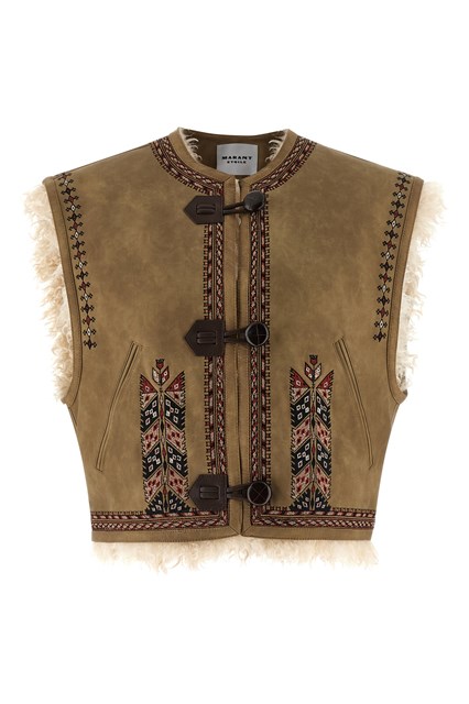 Gilet 'Clemencia' - Beige (38 FR)