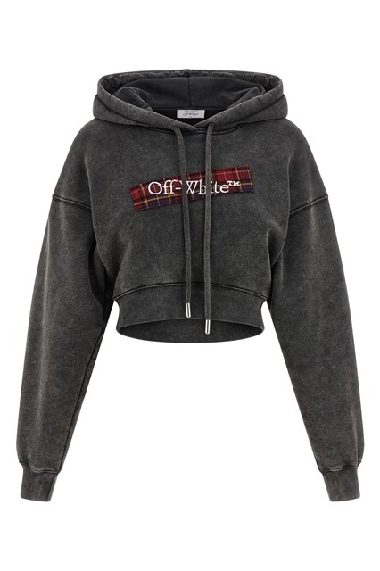 Felpa con cappuccio 'Check Flan Bookish' - Grigio (XS)