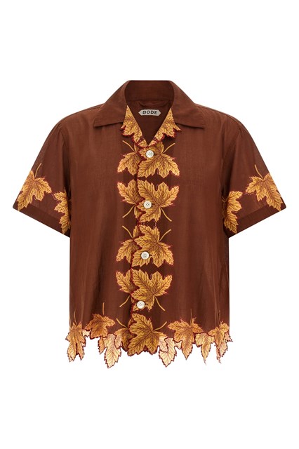 Camicia 'Harvest Floor' - Marrone