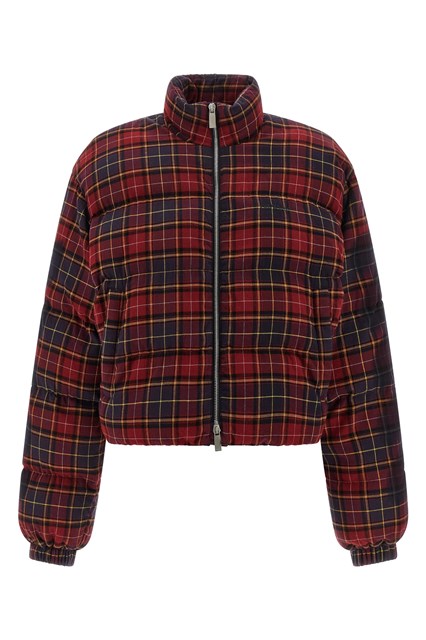 Piumino 'Check Flan Arrow Spray' - Bordeaux (38 IT)