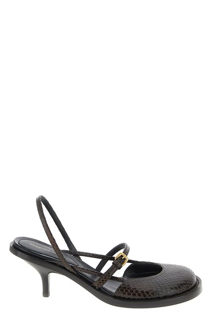 Slingback pelle - Marrone (36.5)