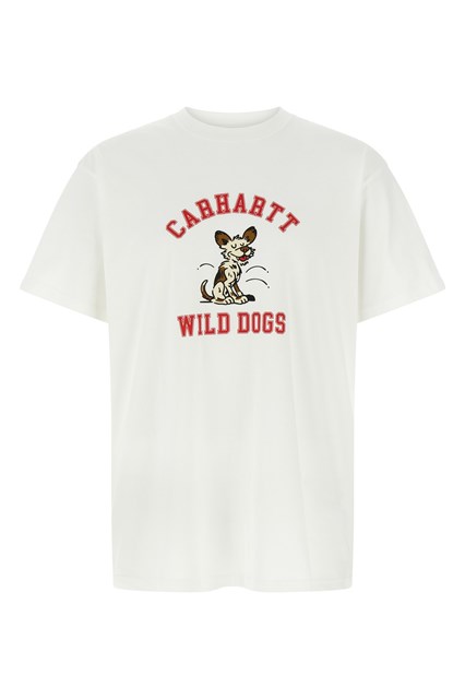 T-shirt 'Wild Dog' - Bianco