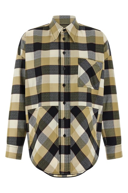 Camicia motivo check - Beige (38 IT)