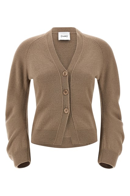 Cardigan maniche incurvate - Beige (L)