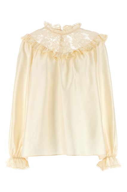 Blusa 'Lace Billow' - Beige (2)