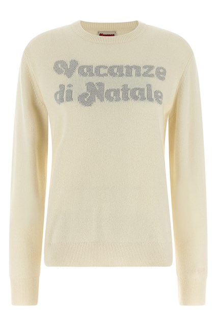Maglione 'New Queen-Vacanze di Natale' Limited Ed. - Bianco (XS)