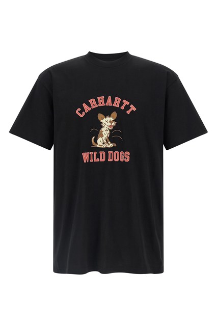 T-shirt 'Wild dog' - Nero