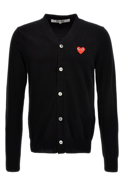 Cardigan 'Heart' - Nero (M)