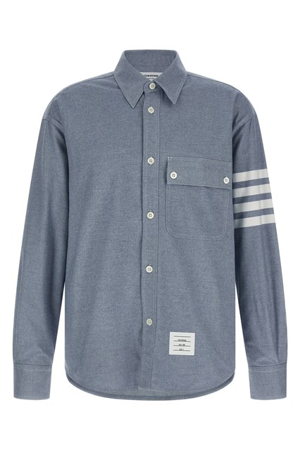 Camicia flanella '4BAR' - Azzurro (2)