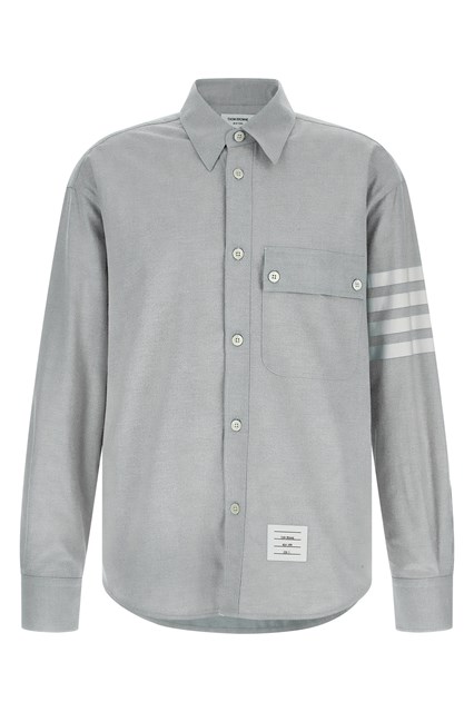 Camicia flanella '4BAR' - Grigio