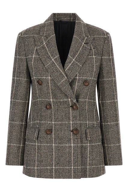 Blazer Principe di Galles - Marrone (40 IT)