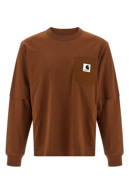T-shirt capsule Sacai x Carhartt Wip - Marrone