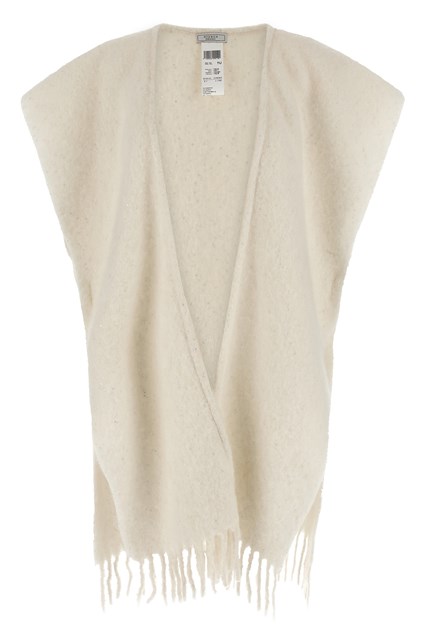 Cappa filato bouclé - Bianco